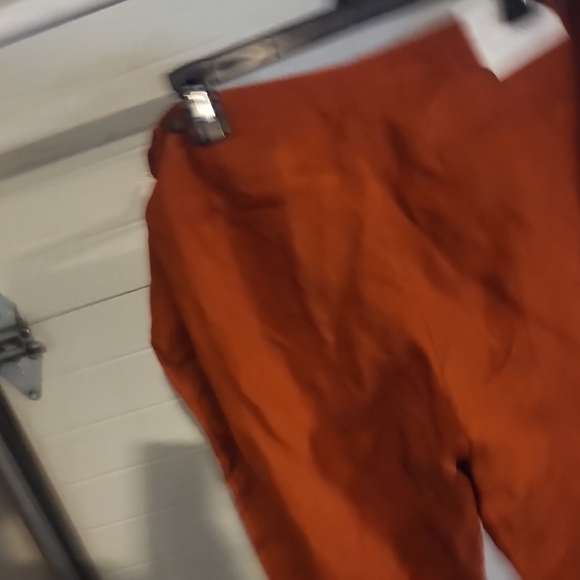 Calvin Klein Highline Dress Pants Size 12 Linen Blend Tapered Leg Ankle - Picture 5 of 6